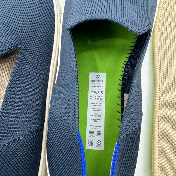 Rothy's Women's Blue The Original Slip On Soft Sneaker Size 8.5 NWOB - Picture 13 of 13